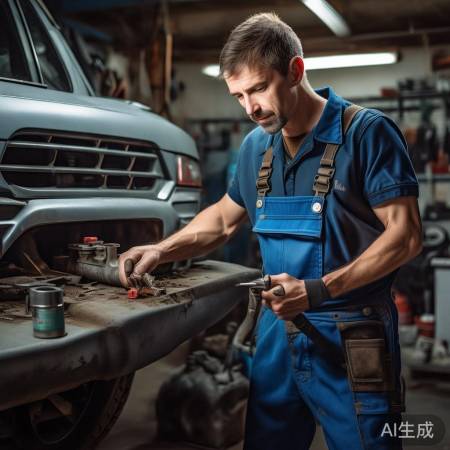 “检查排气管螺丝,防松动”