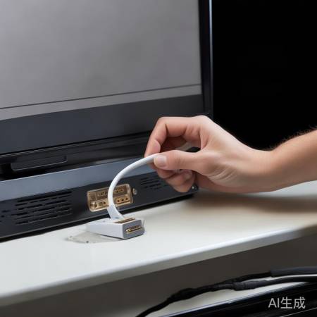 拔掉旧接口线,换HDMI