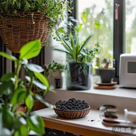 空调配合通风、吸附甲醛、绿植净