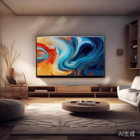 “电视变装饰画，新潮家居时尚”