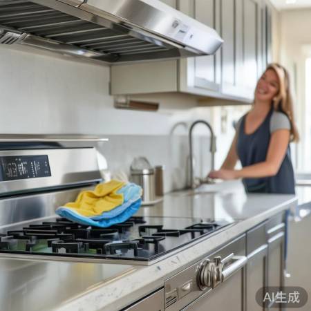 厨房清洗三步搞定