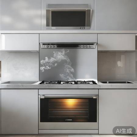 集成灶封闭烹饪，除异味。