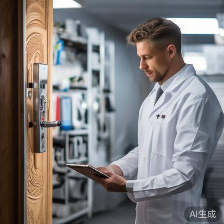 指纹锁安装指南：4001865