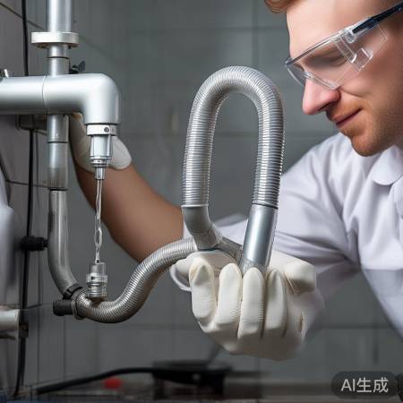 水管接法：12厘米深度，检查牢