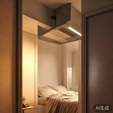 卧室门口油烟机，净化空气又省空