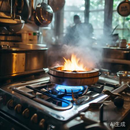 燃气灶:价格亲民,油烟缭绕