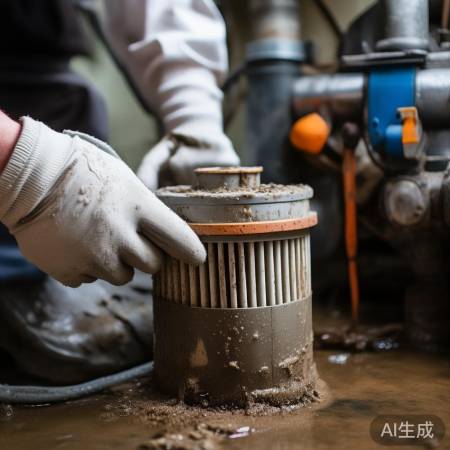 检查排水泵,滤网堵塞清理,泵坏