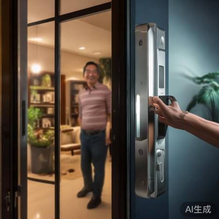 半自动指纹锁,便捷生活新选择