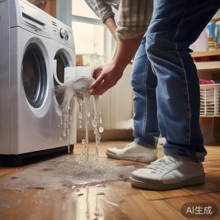 洗衣机水管堵塞了