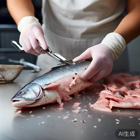 带鱼去鳞去内脏