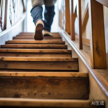 “搬运时，楼梯慢行”