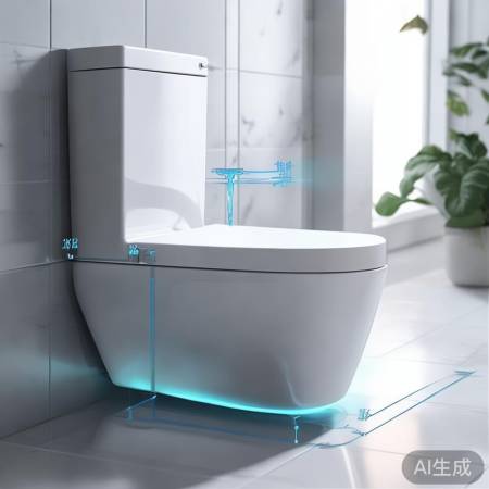 注意马桶后壁与地距离