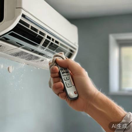 检查空调接收窗口,清除遮挡物