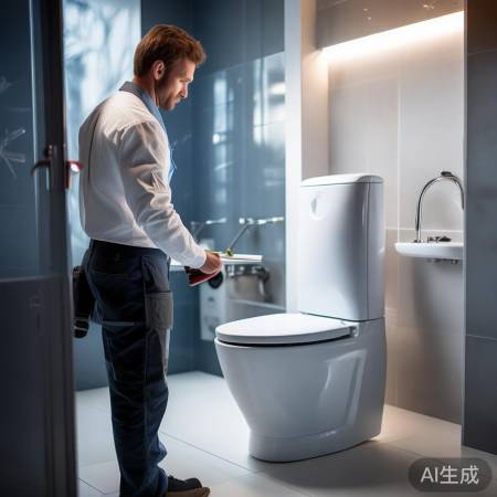 专业师傅评估卫生间安装智能马桶