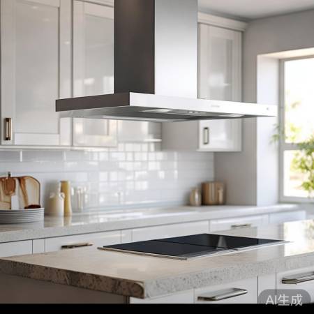 顶吸式油烟机:吸力大空间大