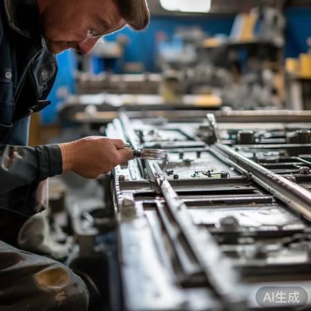 检查焊接,确保无遗漏