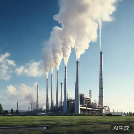 环保工厂,零排放,清新空气