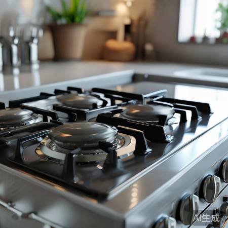 余热宝燃气灶，细节精致易清洁