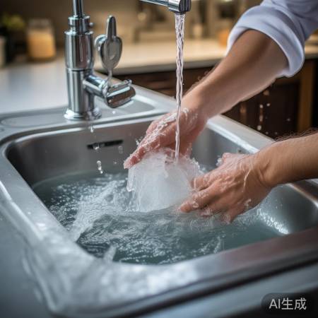 洗洁精冲净，如洗澡除泡沫