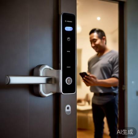 智能锁操作简单，远程操控方便