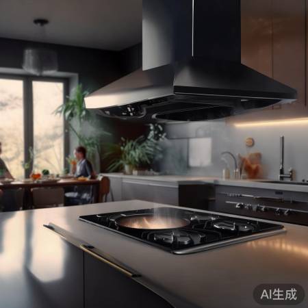 小米油烟机，吸力强，静音佳