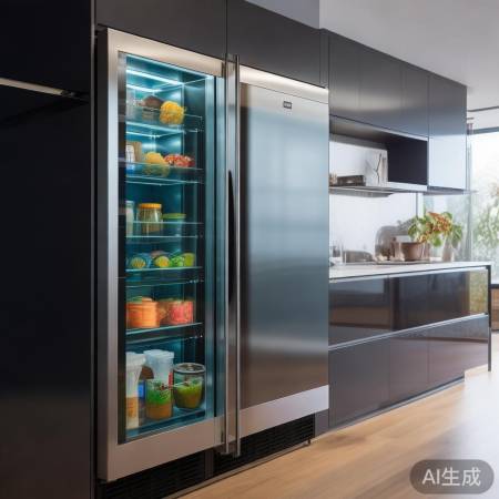 美诺冰箱全国电话全国分解#美的零嵌冰箱玻璃面板：打造时尚厨房新体验