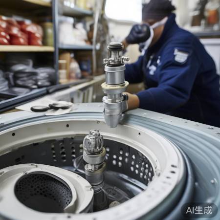 检查洗衣机阀门,更换密封圈