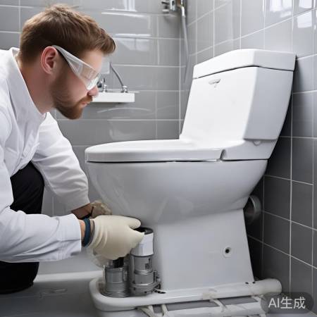 安装排水管，密封连接下水道